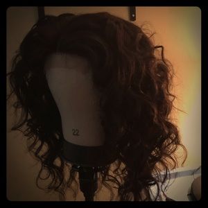 Lace front wig w/closure includes 100% human hair